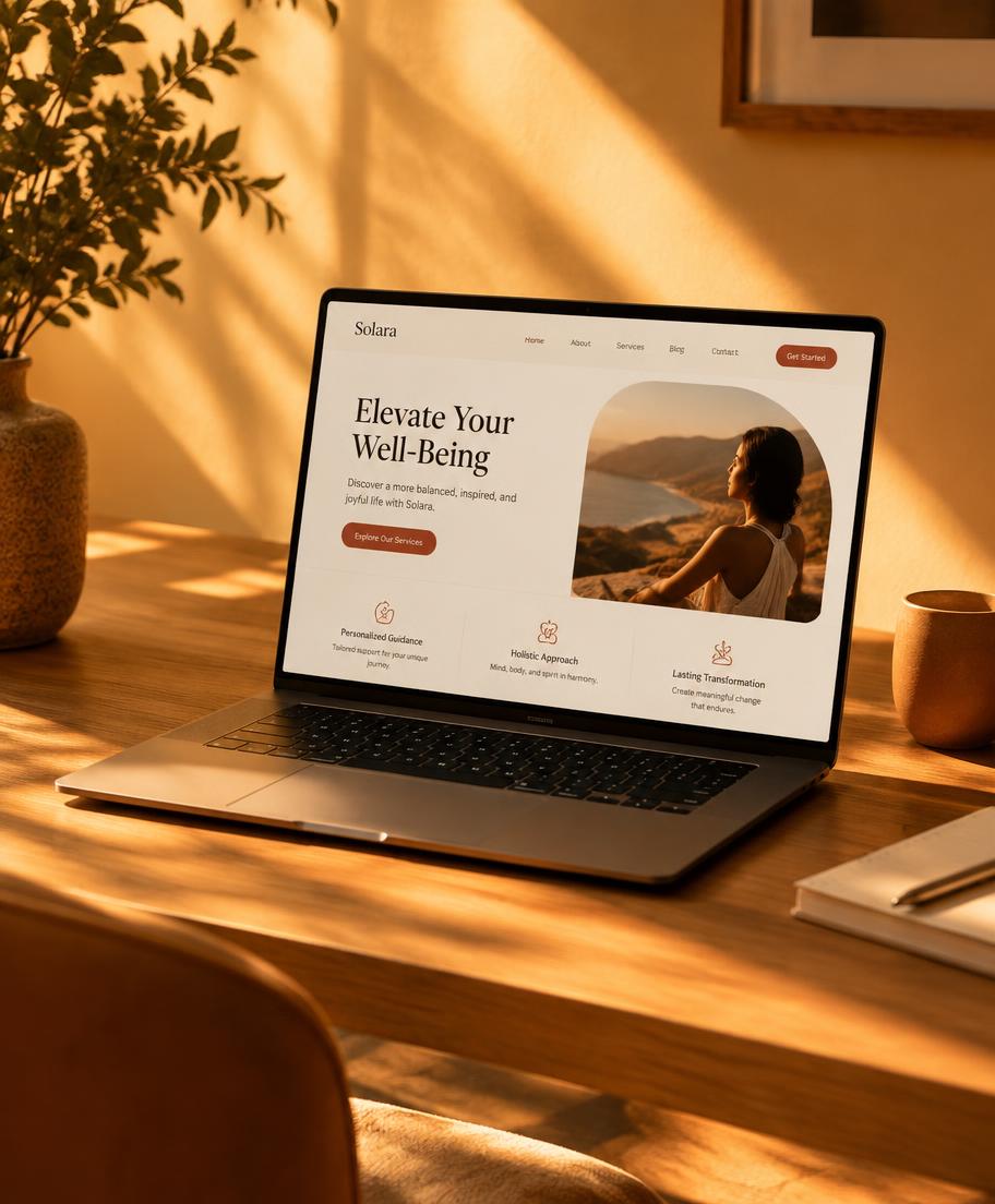 Featured Funnel & Landing Page Showcase on Laptop